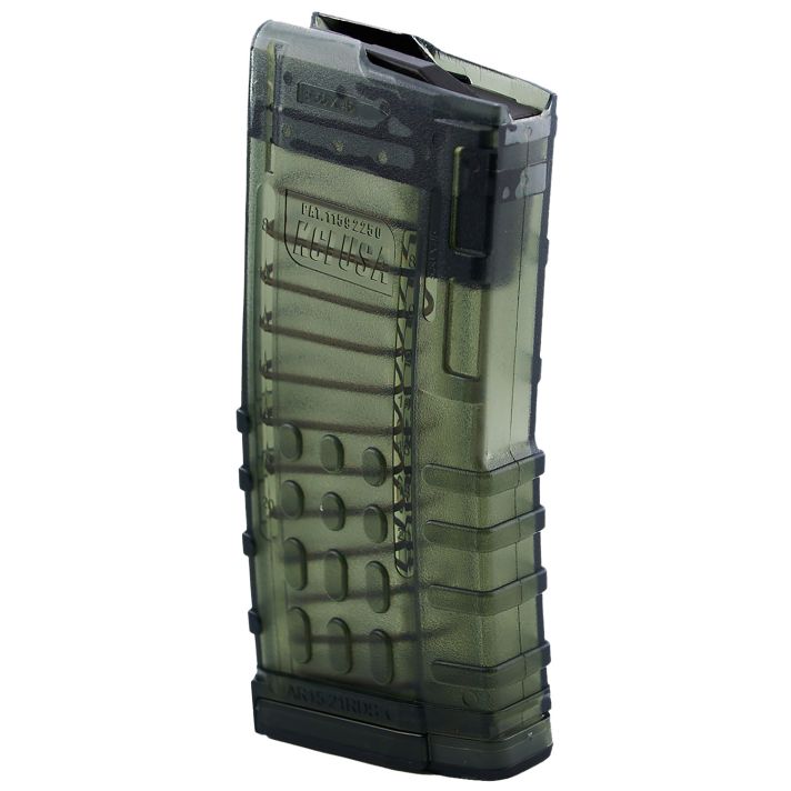 Kci Usa Inc KCIMZ066 21+1 223 Rem Fits AR-15 Translucent Smoke Polycarbonate