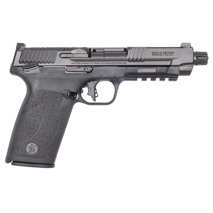 Smith & Wesson 14093 M&P 5.7 Full Size Frame 5.7x28mm 10+1 5" Black Armornite, Black Optic Ready/Serrated Stainless Steel Slide, Black Polymer Frame w/Picatinny Rail, Polymer Grip