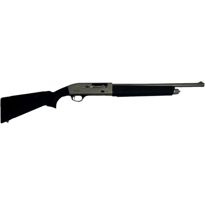 Gforce Arms GF11220NG GF112 Gauge Semi-Auto 3" 4+1 18.50" Nickel Steel Barrel, Nickel Dovetail Aluminum Receiver, Fixed Black Synthetic Stock
