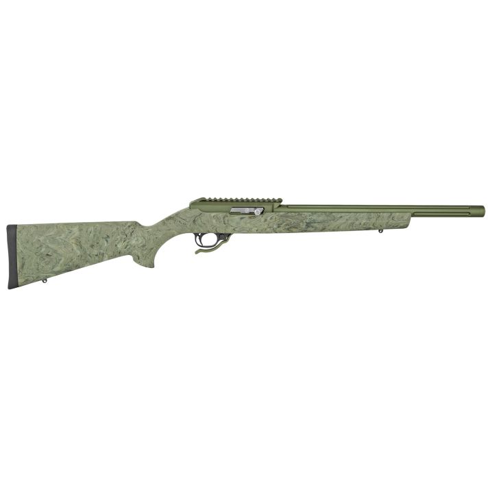 Tactical Solutions ATE2MODBHGGRN X-Ring VR Gen2 22 LR Matte OD Green Barrel & Receiver, Hogue OverMolded Ghillie Green Synthetic Stock