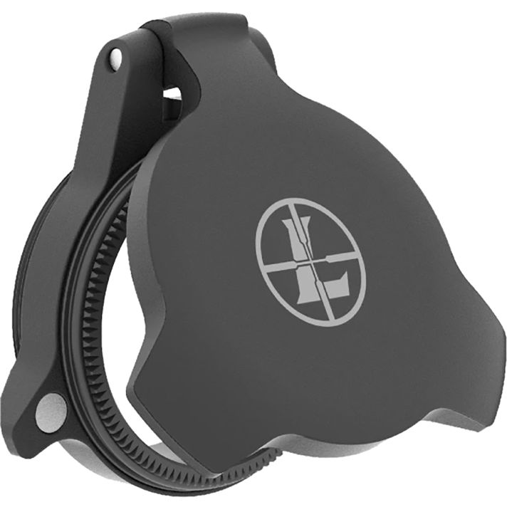 Leupold 114756 Alumina Scope Cover Matte Black Aluminum 24mm Objective Screw On Mount Flip Open