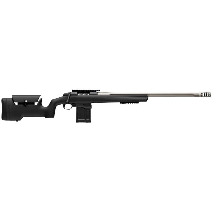 Browning 036094298 X-Bolt 2 Target Max 7mm PRC 5+1 26" Satin Gray Fluted Threaded Barrel, Matte Blued Picatinny Rail Steel Receiver, Picatinny Rail Forend, Adj Comb & LOP Black Composite Stock