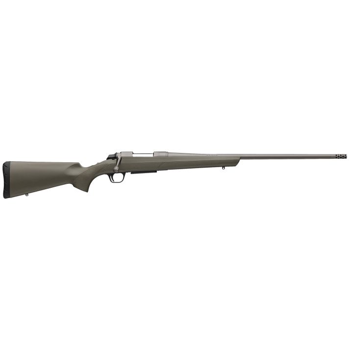 Browning 035842224 AB3270 Win 4+1 22" Tungsten Cerakote Threaded Sporter Barrel, Tungsten Cerakote Drilled & Tapped Steel Receiver, Fixed w/Textured Grip Panels OD Green Composite Stock