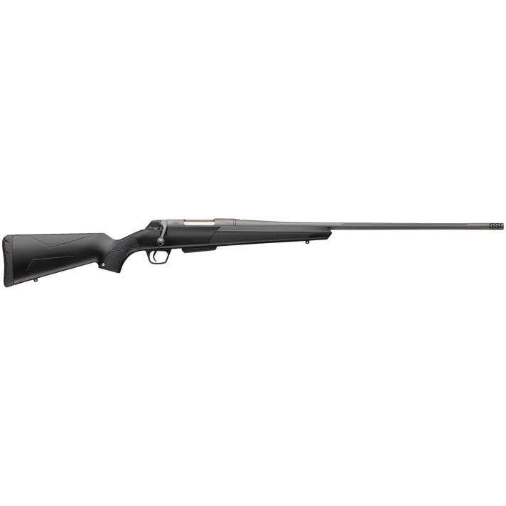 Winchester Repeating Arms 535801228 XPR Extreme 30-06 Springfield 3+1 24" Tungsten Cerakote Fluted Threaded Barrel & Drilled & Tapped Steel Receiver, Fixed Black Synthetic Stock