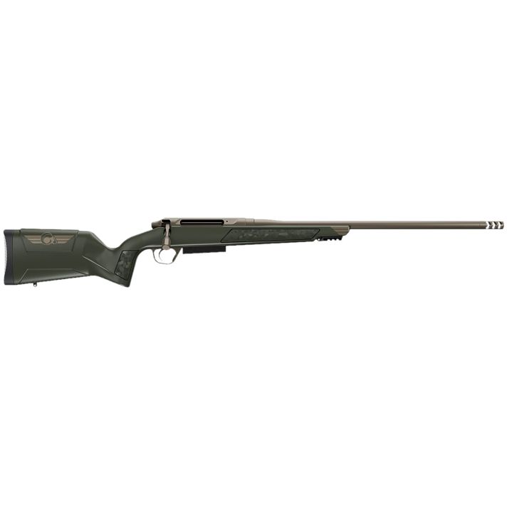 Christensen Arms 8011503600 Evoke7mm BC 3+1 16.25" Dark Gray Cerakote Button Rifled/Threaded Barrel, Dark Gray Cerakote Picatinny Rail Steel Receiver, Adjustable Gray w/Bronze Logo Polymer Stock