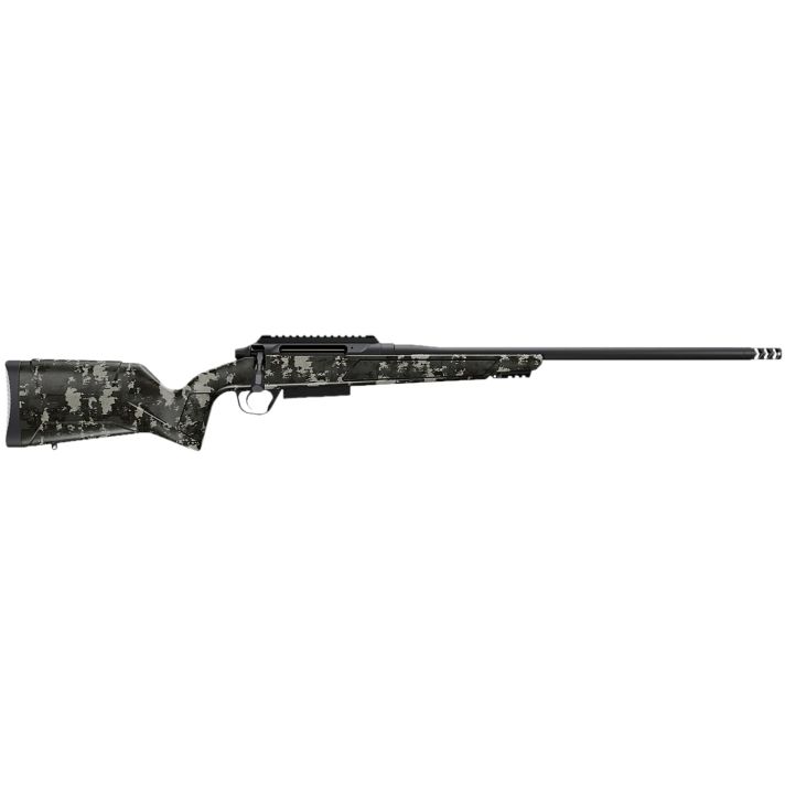 Christensen Arms 8011503701 Evoke Hunter 7mm BC 3+1 20" Black Cerakote Button Rifled/Threaded Barrel, Black Cerakote Picatinny Rail Steel Receiver, Adjustable Multi-Tone Green Polymer Stock