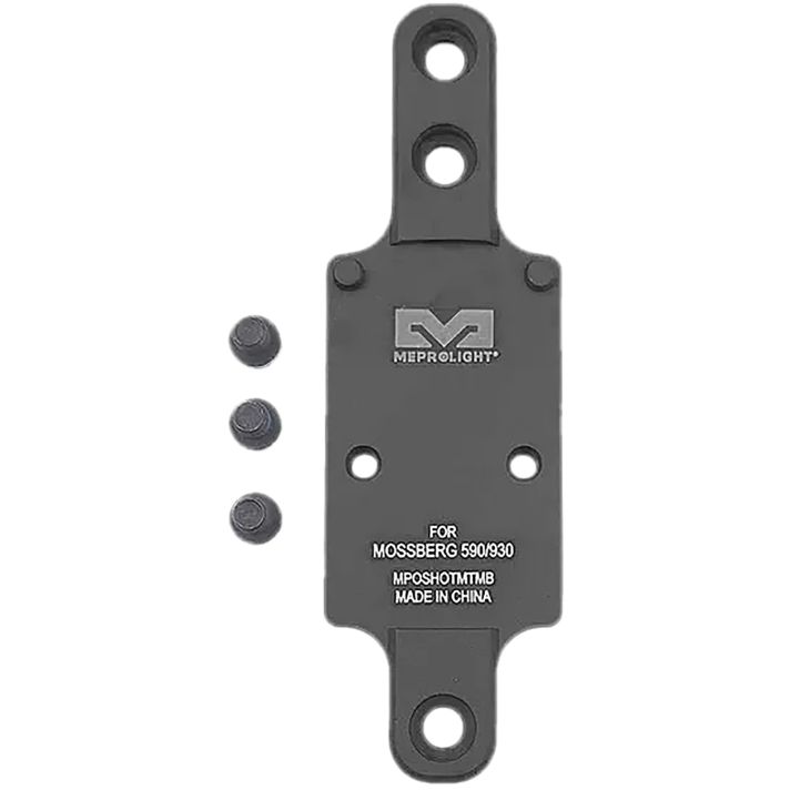 Meprolight USA 901141042 Optics Plate Shotgun Matte Black Aluminum Mossberg 930/590, RMR Footprint