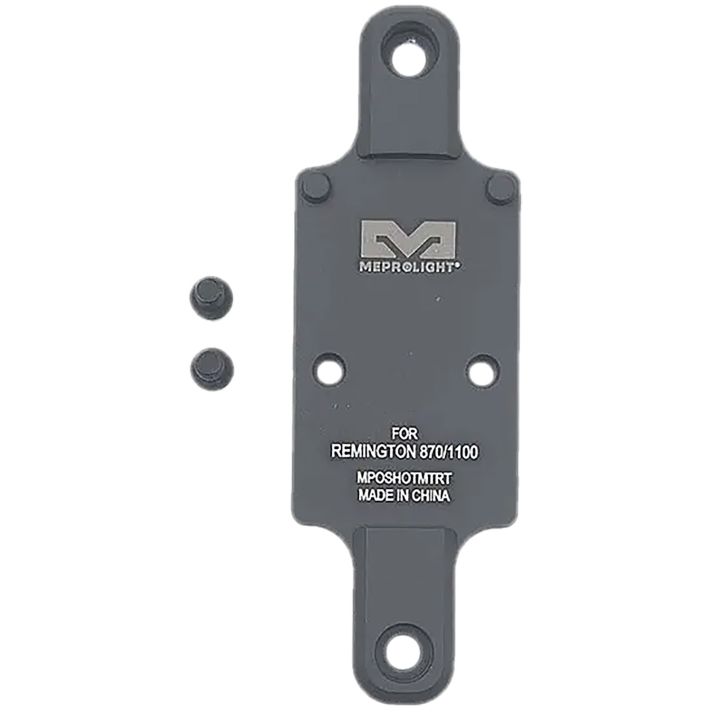 Meprolight USA 901141043 Optics Plate Shotgun Matte Black Aluminum Remington 870 RMR Footprint Mount