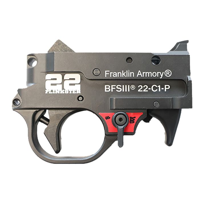 Franklin Armory 0250033BLK 22 Plinkster BFSIII Black Curved Trigger Drop-In Fits 10/22