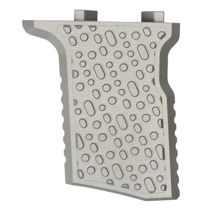 Q LLC ACCQSERTVGAL Deluxe Q-Sert Vertical Grip Silver Anodized Aluminum