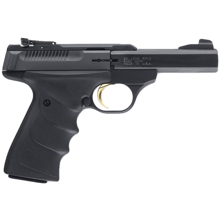 Browning 051408490 Buck Mark Standard Micro *CA Compliant 22 LR 10+1 4" Slab Side Barrel, Matte Black Serrated Steel Slide & Aluminum Frame, Black Overmolded Grips