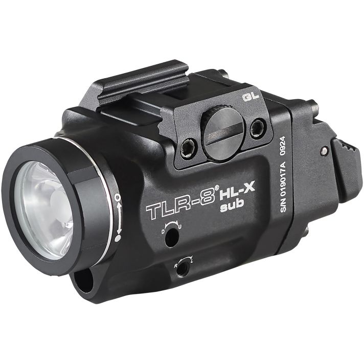 Streamlight 69466 TLR-8Black Aluminum Glock 43x/48 1,000 Lumens Red Laser