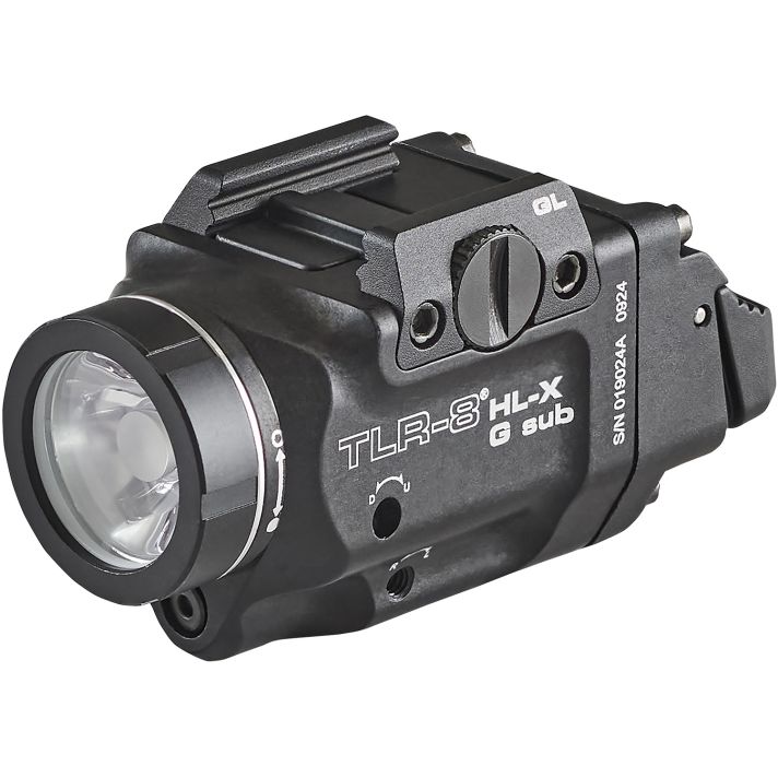 Streamlight 69476 TLR-8Black Aluminum Glock 43x/48 1,000 Lumens Green Laser