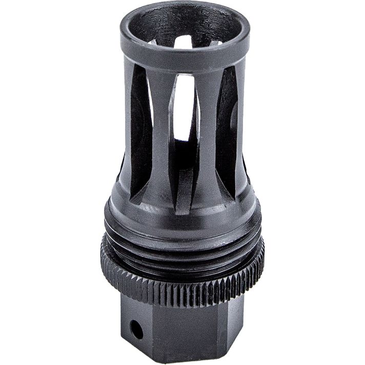 Kgm Suppressors A-QD-FH-S-3M Quick Detach Flash Hider Black Nitride Steel 3/4"x24 Threads