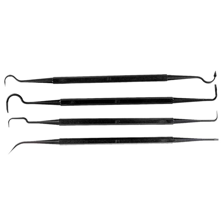 Tapco TAP22015 Gun Pick Tool Set Black Cleaning 4 Pack