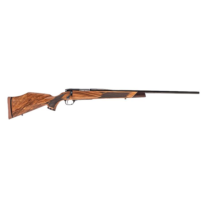 Weatherby MDX01N222RR4T Mark V Deluxe Varmintmaster 22-250 Rem 24" Threaded Barrel, Drilled & Tapped Steel Receiver, Monte Carlo High Gloss Walnut Wood Stock