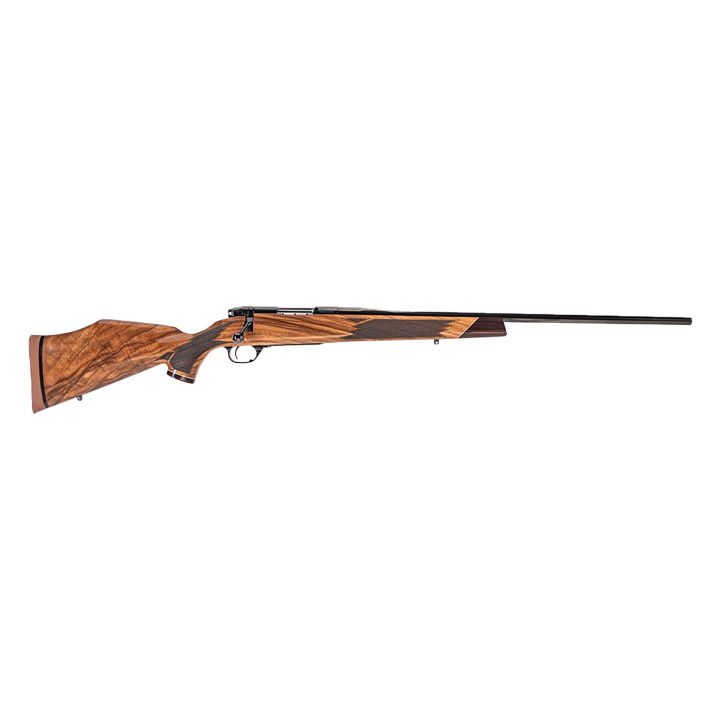Weatherby MDX01N224WR4T Mark V Deluxe Varmintmaster 224 Wthby Mag Threaded Barrel, Drilled & Tapped Steel Receiver, Monte Carlo High Gloss Walnut Wood Stock