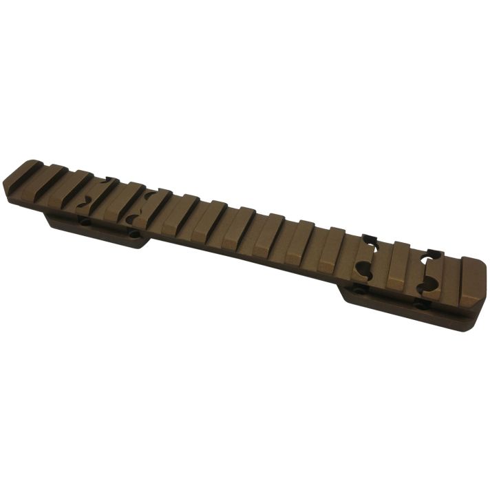 Talley PX0SB735 Smoked Bronze Cerakote Browning X-Bolt Picatinny Rail Mount Magnum Action