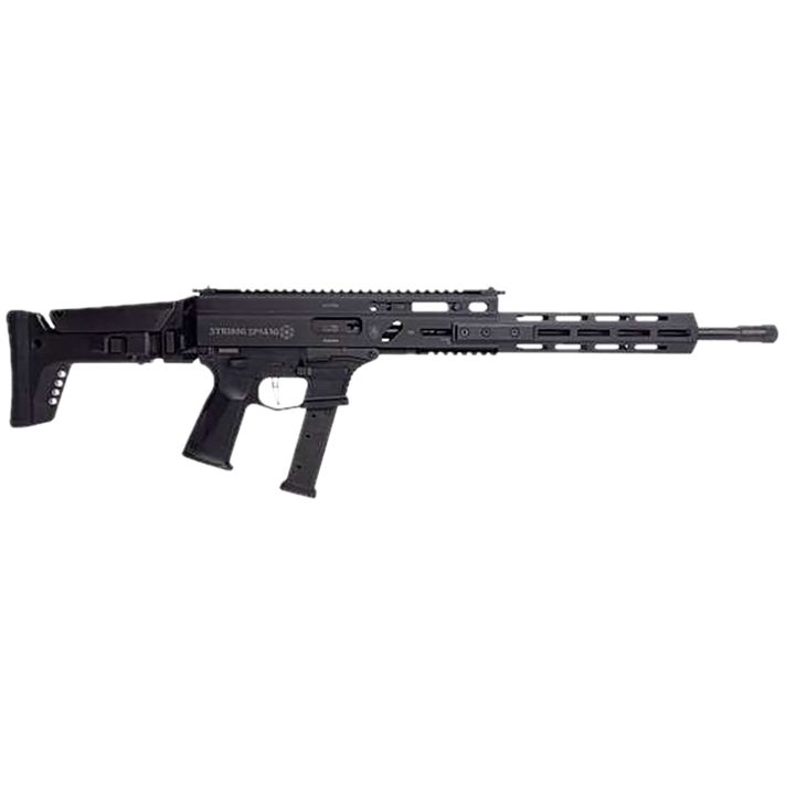 Grand Power 810091156094 Stribog SP9A3G 9mm Luger 16" Black Barrel, Black Receiver, Polymer Stock & Grip