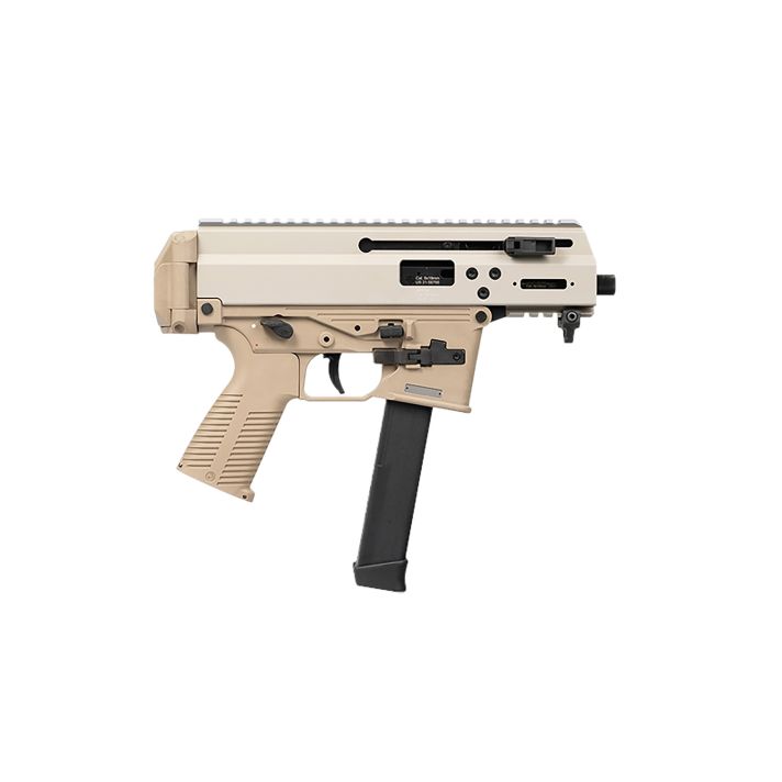 B&T Firearms BT-36045-G-CT APC 9K Pro 9mm Luger 33+1 25.50" Black Barrel, M-LOK Handguard, Coyote Tan Cerakote Picatinny Rail Receiver, M4 Compatible Grip