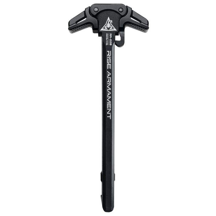 Rise Armament RA220BLKCharging Handle AR-15 Black Anodized Aluminum Ambidextrous Hand