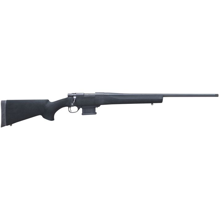 Howa HMA223BHBY 1500 Mini Action Youth 223 Rem 20" Black Heavy Threaded Barrel, Black Drilled & Tapped Steel Receiver, Fixed HTI Black Synthetic Stock