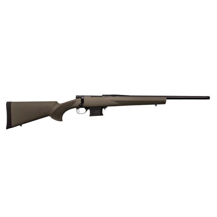 Howa HMA22ARCGHBY 1500 Mini Action Youth 22 ARC 20" Black Heavy Threaded Barrel, Black Drilled & Tapped Steel Receiver, Fixed HTI Green Synthetic Stock