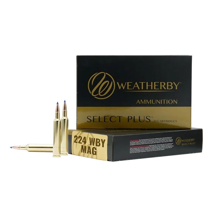 Weatherby H22450VMAX 224WthbyMag 50gr Hornady V-Max 20 Per Box/10 Case
