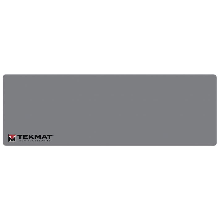 TekMat TEKR36TMLOGOGYCleaning Mat Gray Rubber 12"x36" TEKMAT Logo