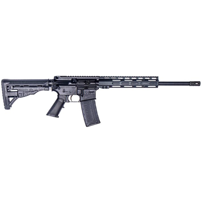ATI ATIG15MS300ML10 MilSport300 Blackout 30+1 16" Black Threaded Barrel, Matte Black Picatinny Rail Receiver, 10" M-LOK Handguard, Black 6 Position Rogers Super-Stoc, Black Polymer Grip