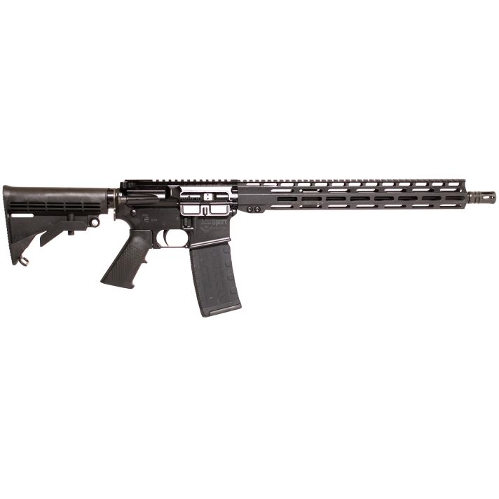 ATI ATIG15MS300ML13 MilSport300 Blackout 30+1 16" Black Threaded Barrel, Matte Black Picatinny Rail Receiver, 13" M-LOK Handguard, Black 6 Position Rogers Super-Stoc, Black Polymer Grip