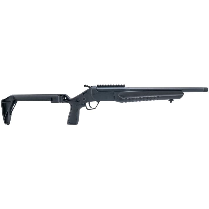 Rossi LWC0556-BKFS LWC5.56x45mm NATO Single Shot 16.50" Black Oxide Threaded Barrel, Black Picatinny Rail Alloy Steel Receiver, Folding Black Polymer Stock