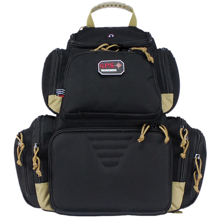 GPS Bags GPS1711BPBT HandgunnerBackpack 1000D Nylon Black/Tan