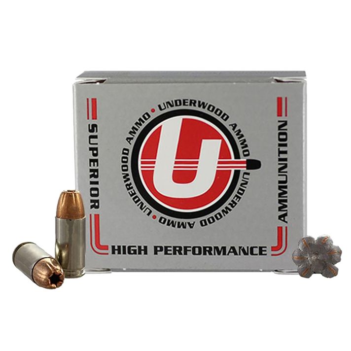 Underwood Ammo 114 9mm 124gr Jacketed Hollow Point 20 Per Box/10 Case