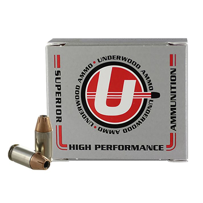 Underwood Ammo 141 380ACP+P 90gr Jacketed Hollow Point 20 Per Box/10 Case