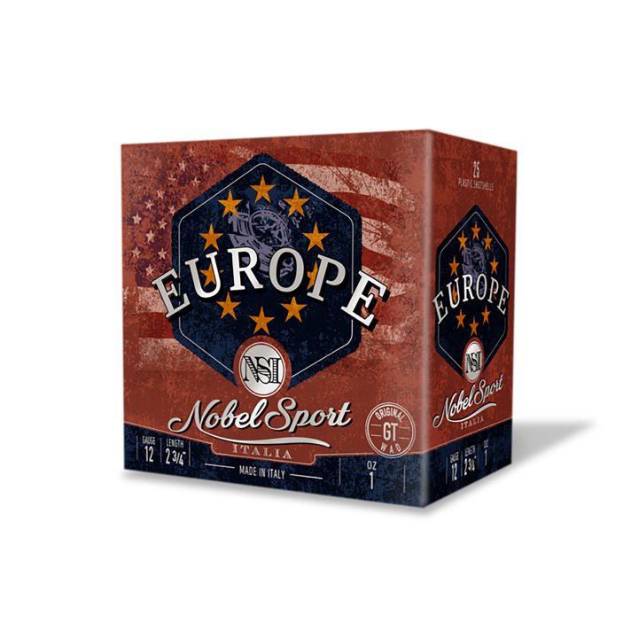 Nobel/Eurosports LLC ANSEU12175 Europe12Gauge 2.75" 1oz 7.5Shot 25 Per Box/10 Case