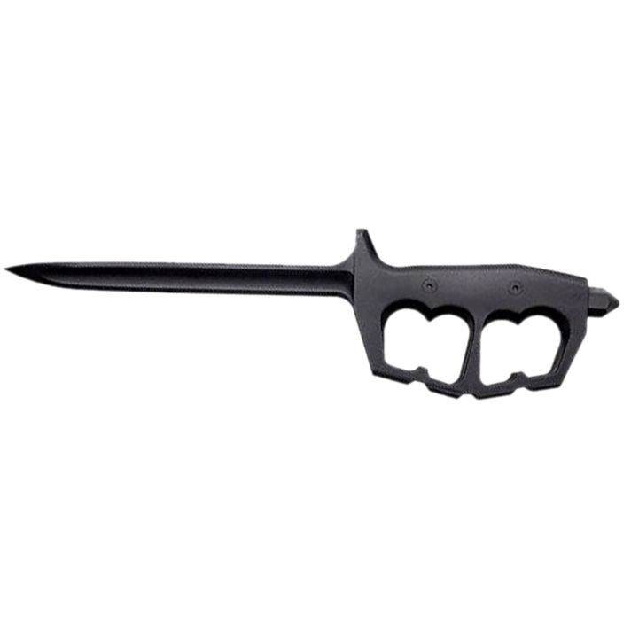 Cold Steel CS92FNTST FGX Chaos 8" Fixed Griv-Ex Plain Black 6" Blade, Black Griv-Ex Handle