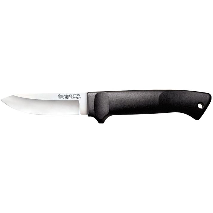 Cold Steel CS20SPH Pendleton Lite Hunter 3.63" Fixed Drop Point Plain Cryo Quenched 4116 SS Blade, 4.88" Black Polypropylene Handle