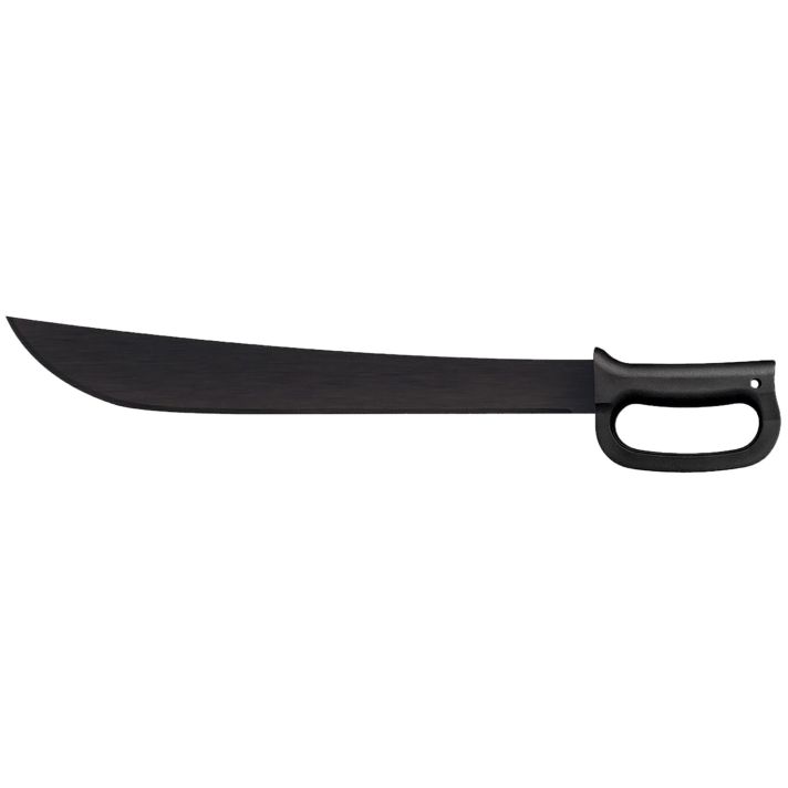 Cold Steel CS97AD18S Latin D-Guard Black Matte Baked-On Anti Rust 65Mn Carbon Steel Blade, Black Polypropylene Handle, 23.63" Long Includes Sheath