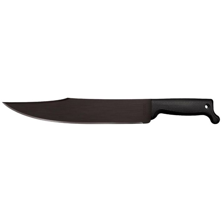 Cold Steel CS97BWM12S Bowie12" Black Matte Baked-On Anti Rust 65Mn Carbon Steel Blade, Black Polypropylene Handle, 17.63" Long, Includes Sheath