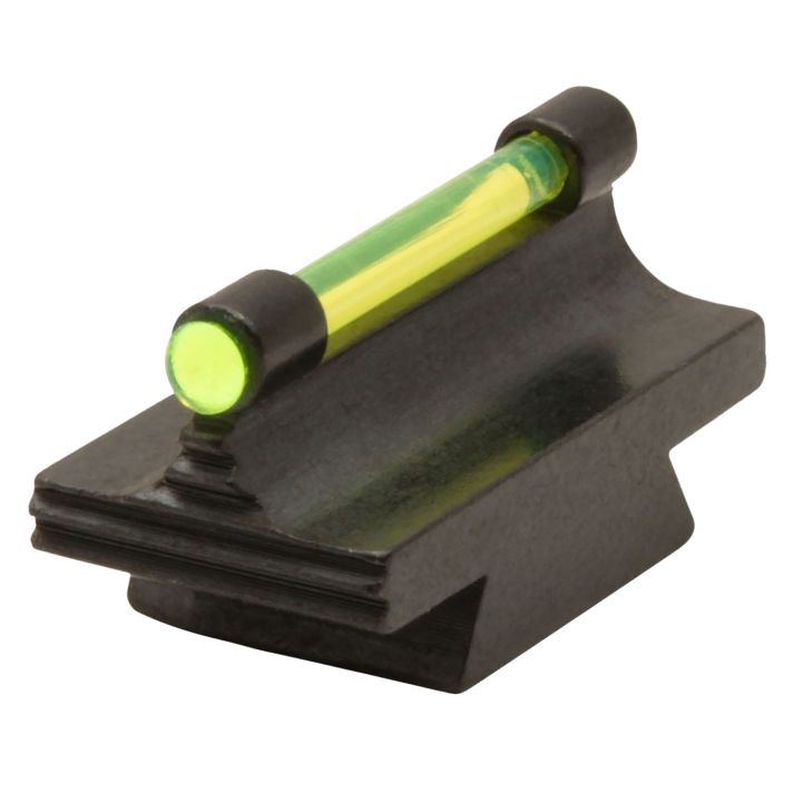 TruGlo TGTG95343RG Front SightGreen Front Fiber Optic/Black Frame 3/8" Dovetail, .343" High