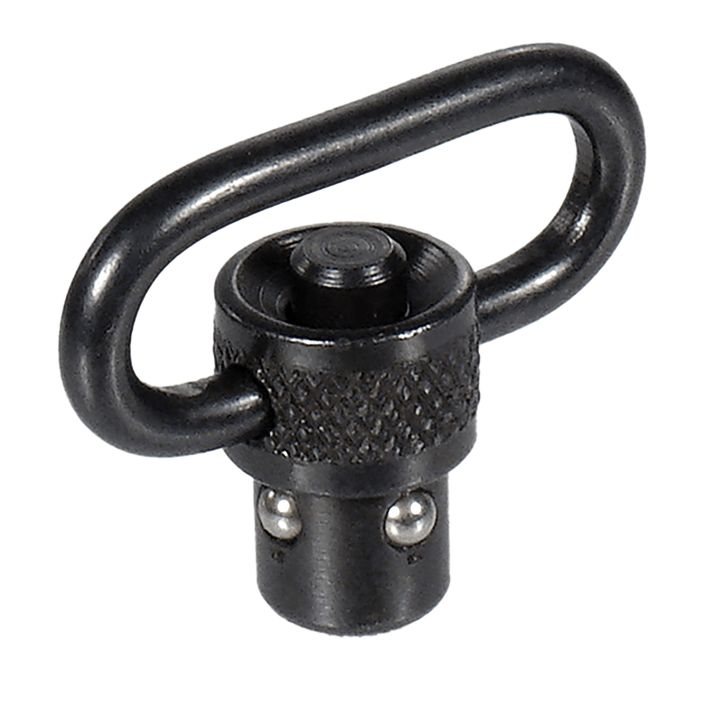 Leapers TLQDSW08A QD Sling SwivelBlack 1" Push Button Steel