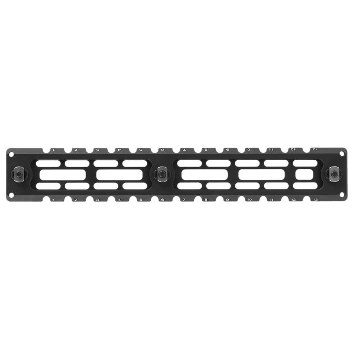 Leapers TLUMA03 ARCA Rail 6 Slot M-LOKMatte Black Anodized Aluminum 9.40" Long M-LOK Mount