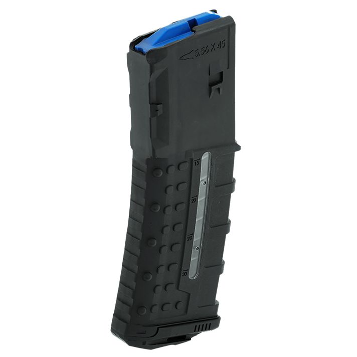 Leapers RBTAM30 30rd Windowed 223 Rem Fits AR-15 Black Polymer/Steel