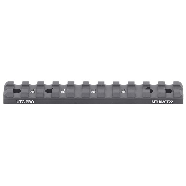Leapers MTU030T22 Optic MountMatte Black Anodized Aluminum Aluminum