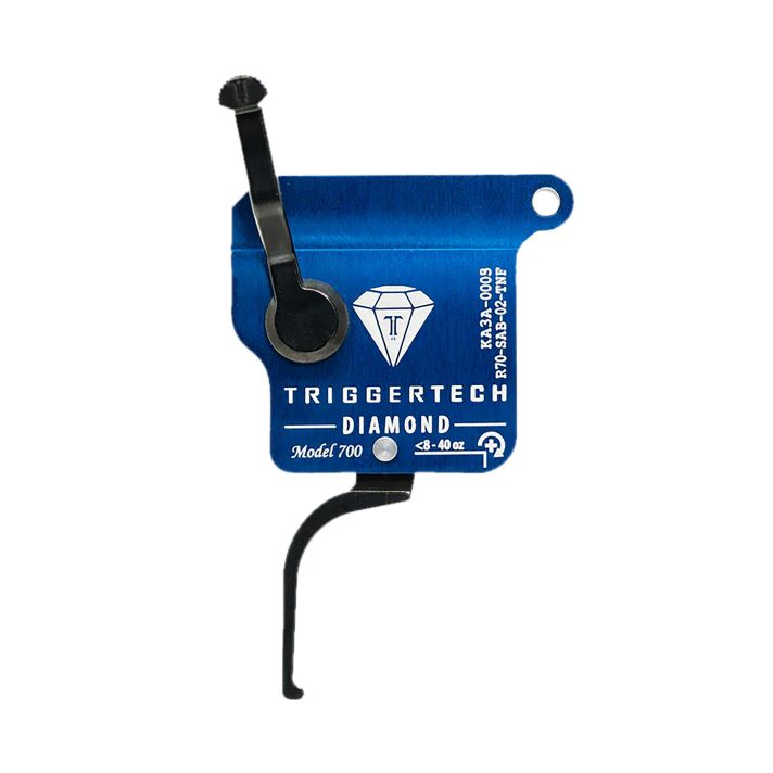 TriggerTech R70SAB02TNF DiamondBlack Flat Straight Fits Remington 700 Right Hand