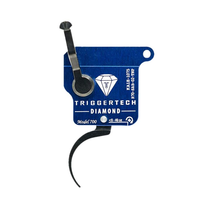 TriggerTech R70SAB02TNP DiamondBlack Curved Fits Remington 700 Right Hand