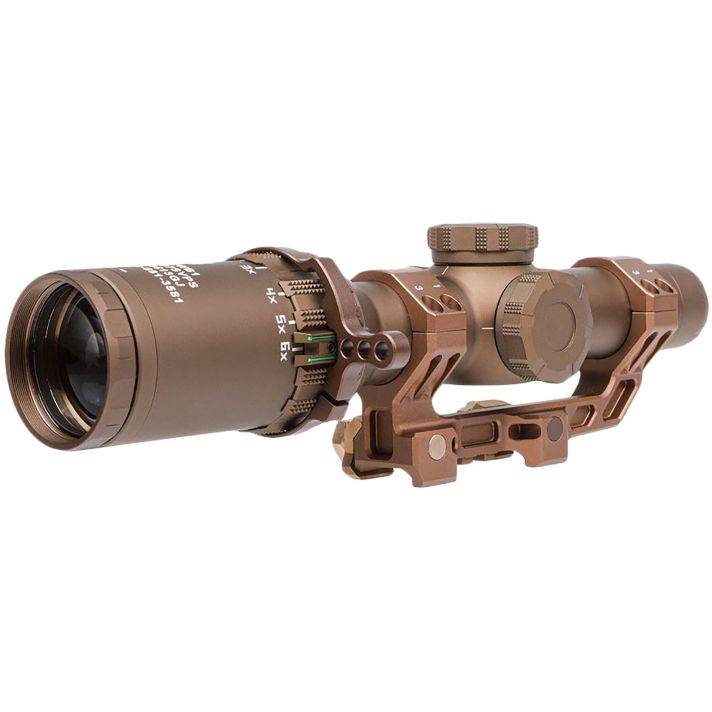 Sig Sauer Electro-Optics SOT61SVPS Tango6T SVPS Kit Flat Dark Earth 1-6x24mm, 30mm Tube Illuminated Hellfire FL-6 Reticle