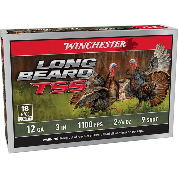 Winchester Ammo LBTSS1239 Long Beard TSS12Gauge 3" 2 3/8oz Tungsten 9Shot 5 Per Box/10 Case