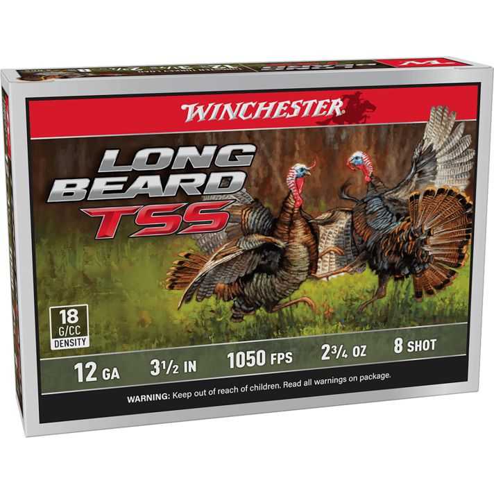 Winchester Ammo LBTSS12L8 Long Beard TSS12Gauge 3.50" 2 3/4oz Tungsten 8Shot 5 Per Box/10 Case